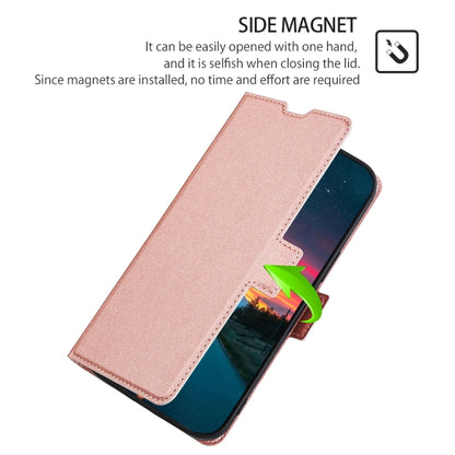 For Doogee X95 Ultra-thin Voltage Side Buckle PU + TPU Leather Phone Case(Rose Gold) - More Brand by buy2fix | Online Shopping UK | buy2fix