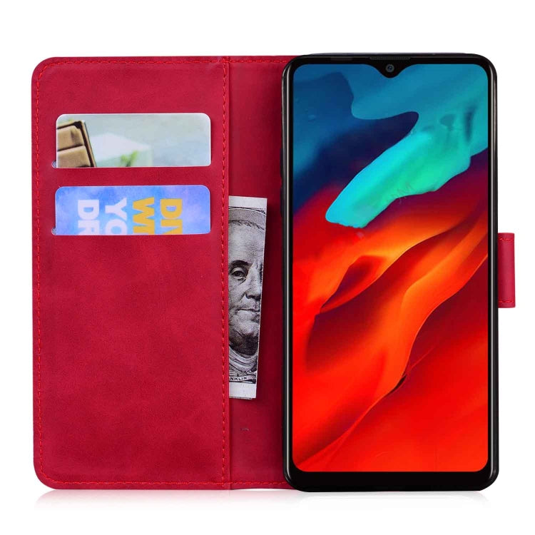 For Blackview A80 Pro Skin Feel Pure Color Flip Leather Phone Case(Red) - More Brand by buy2fix | Online Shopping UK | buy2fix