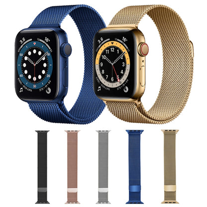 For Apple Watch Series 9&8&7 41mm / SE 3&SE 2&6&SE&5&4 40mm / 3&2&1 38mm Mutural Milanese Stainless Steel Watch Band(Silver) - Watch Bands by Mutural | Online Shopping UK | buy2fix