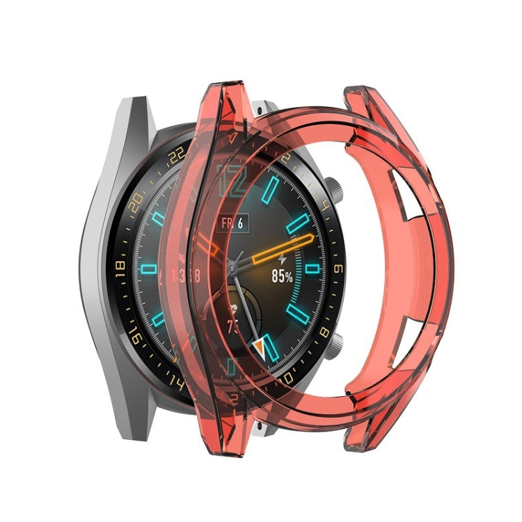 For Huawei GT 42MM  TPU Case(Transparent Red) - Watch Cases by Huawei | Online Shopping UK | buy2fix