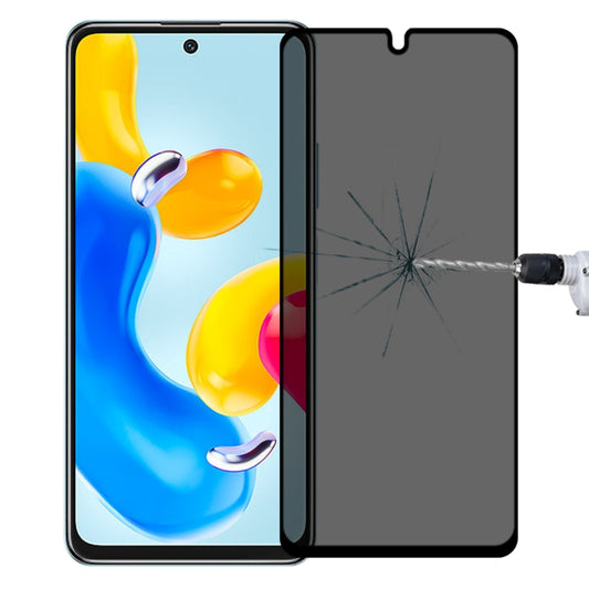 Full Cover Anti-peeping Tempered Glass Film For Xiaomi Redmi Note 11S 5G -  by buy2fix | Online Shopping UK | buy2fix