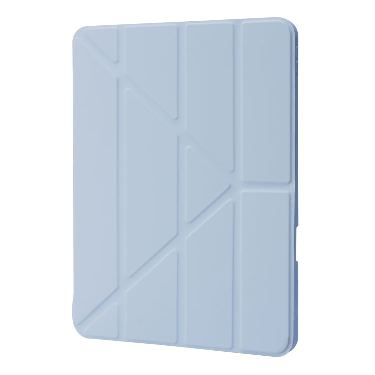 For iPad Air 13 2024 / iPad Pro 12.9 2022 / 2021 / 2020 / 2018 Deformation Transparent Acrylic Leather Tablet Case(Light Blue) - iPad Pro 12.9 (2022/2021) Cases by buy2fix | Online Shopping UK | buy2fix