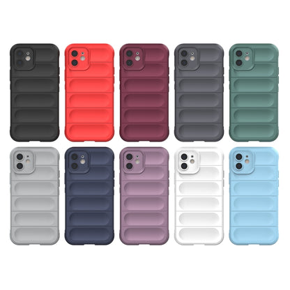 For iPhone 12 Magic Shield TPU + Flannel Phone Case(Dark Green) - iPhone 12 / 12 Pro Cases by buy2fix | Online Shopping UK | buy2fix