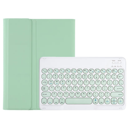 YA700B Candy Color Skin Feel Texture Round Keycap Bluetooth Keyboard Leather Case For Samsung Galaxy Tab S8 11 inch SM-X700 / SM-X706 & S7 11 inch SM-X700 / SM-T875(Light Green) - Samsung Keyboard by buy2fix | Online Shopping UK | buy2fix