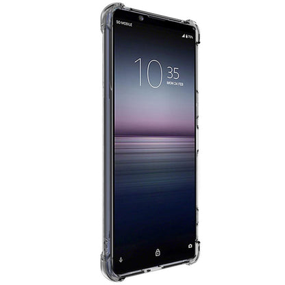 For Sony Xperia 1 IV imak All-inclusive Shockproof Airbag TPU Case with Screen Protector(Transparent Black) - Sony Cases by imak | Online Shopping UK | buy2fix