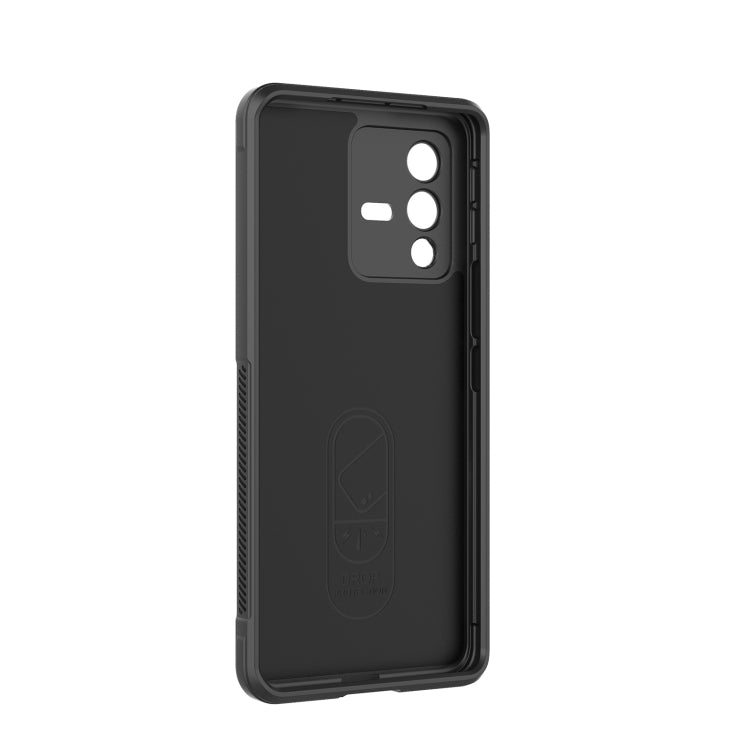 For vivo S12 Pro Magic Shield TPU + Flannel Phone Case(White) - vivo Cases by buy2fix | Online Shopping UK | buy2fix