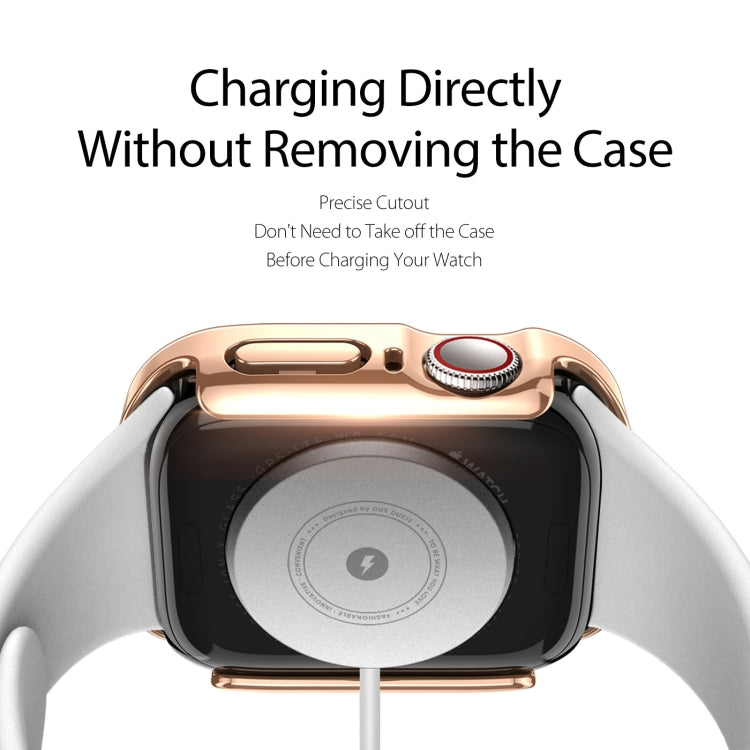 DUX DUCIS Electroplated PC Watch Case For Apple Watch Series 6&SE&5&4 40mm / 3&2&1 38mm(Rose Gold) - Watch Cases by DUX DUCIS | Online Shopping UK | buy2fix