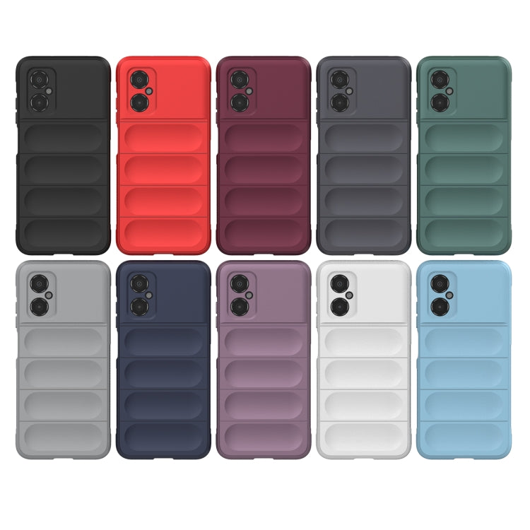 For Xiaomi Poco M4 5G Magic Shield TPU + Flannel Phone Case(Dark Blue) - Xiaomi Cases by buy2fix | Online Shopping UK | buy2fix