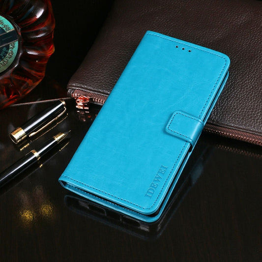 For Blackview BV9800 Pro idewei Crazy Horse Texture Horizontal Flip Leather Case with Holder & Card Slots & Wallet(Sky Blue) - More Brand by idewei | Online Shopping UK | buy2fix