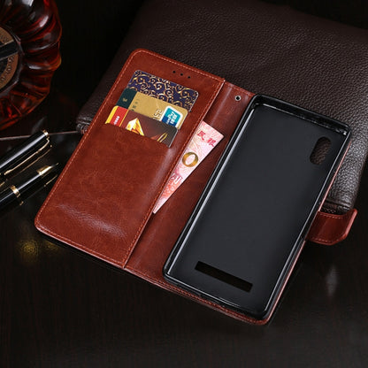 For Doogee X90 idewei Crazy Horse Texture Horizontal Flip Leather Case with Holder & Card Slots & Wallet(Brown) - More Brand by idewei | Online Shopping UK | buy2fix