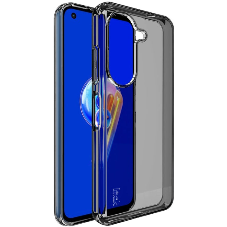 For Asus Zenfone 9 5G IMAK UX-5 Series Transparent Shockproof TPU Protective Phone Case(Transparent Black) - ASUS Cases by imak | Online Shopping UK | buy2fix