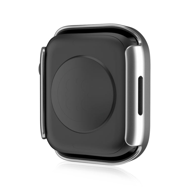 Life Waterproof Frosted 2 in 1 PC Frame + Tempered Glass Protective Case For Apple Watch Series 6 / 5 / 4 / SE 40mm(Silver) - Watch Cases by buy2fix | Online Shopping UK | buy2fix