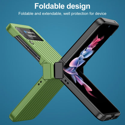 For Samsung Galaxy Z Flip4 5G IMAK JS-3 Series Colorful Vertical Stripe PC Case(Pink) - Galaxy Z Flip4 5G Cases by imak | Online Shopping UK | buy2fix