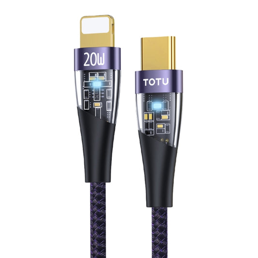 TOTU BPD-011 Ming Series PD 20W Type-C to 8 Pin Fast Charging Data Cable Length:1.5m(Purple) - 2 in 1 Cable by TOTUDESIGN | Online Shopping UK | buy2fix