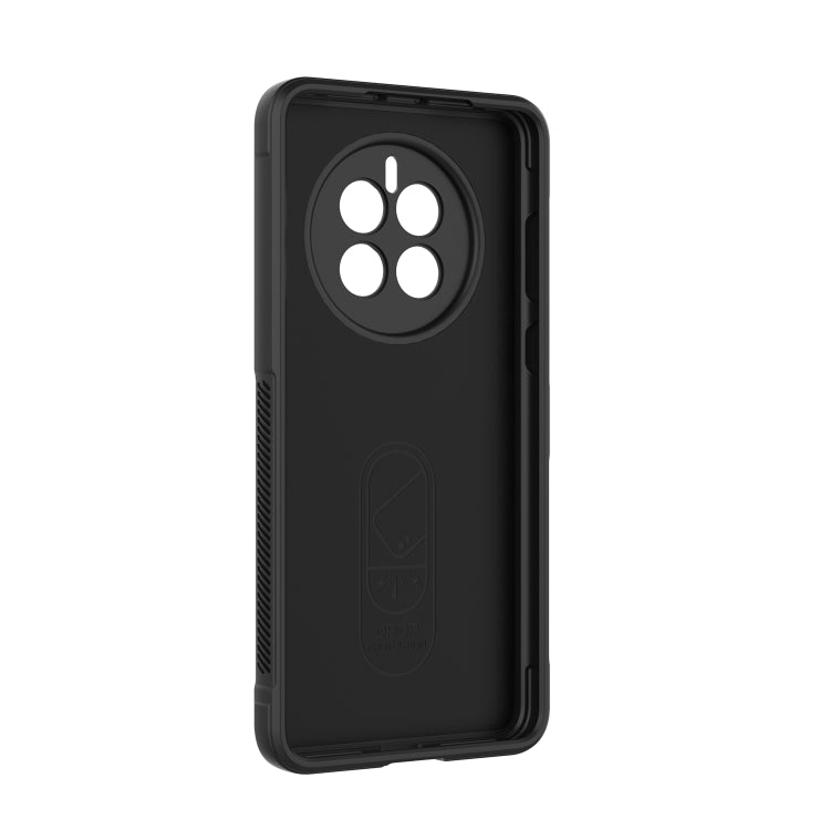 For Huawei Mate 50 Magic Shield TPU + Flannel Phone Case(Dark Grey) - Huawei Cases by buy2fix | Online Shopping UK | buy2fix