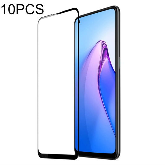 10 PCS For OPPO Reno8 DUX DUCIS 0.33mm 9H Medium Alumina Tempered Glass Film - OPPO Tempered Glass by DUX DUCIS | Online Shopping UK | buy2fix