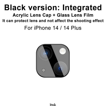 For iPhone 14  / 14 Plus imak High Definition Integrated Glass Lens Film Black Version - iPhone 14 Tempered Glass by imak | Online Shopping UK | buy2fix