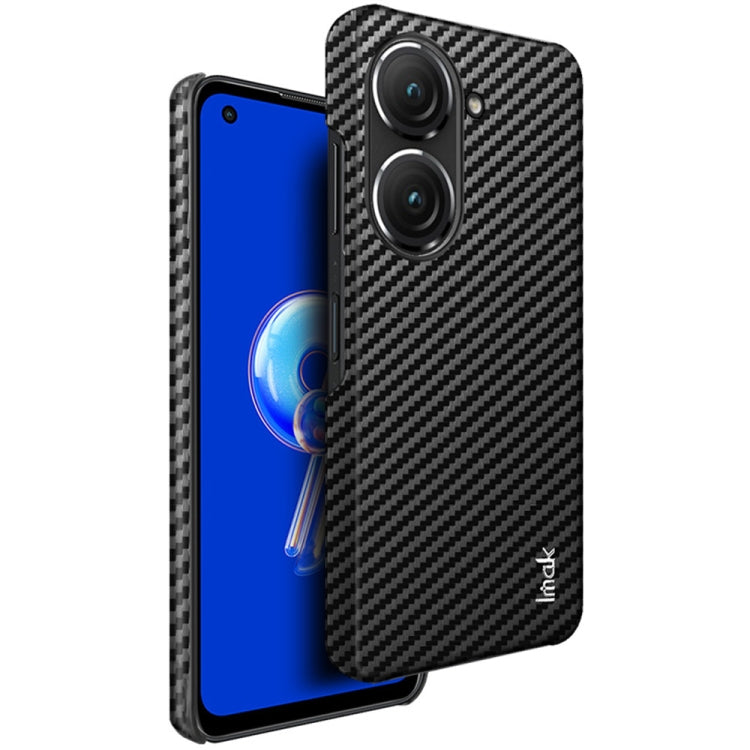 For Asus ZenFone 9 5G IMAK Ruiyi Series Carbon Fiber PU + PC Phone Case - ASUS Cases by imak | Online Shopping UK | buy2fix