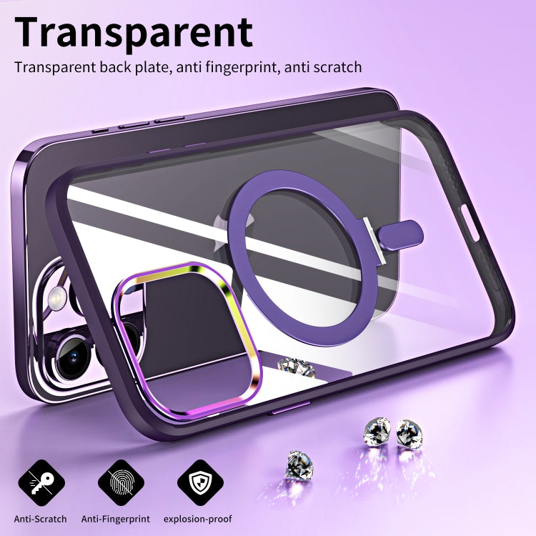 For iPhone 13 Pro Max Magsafe Invisible Holder Phone Case(Purple) - iPhone 13 Pro Max Cases by buy2fix | Online Shopping UK | buy2fix