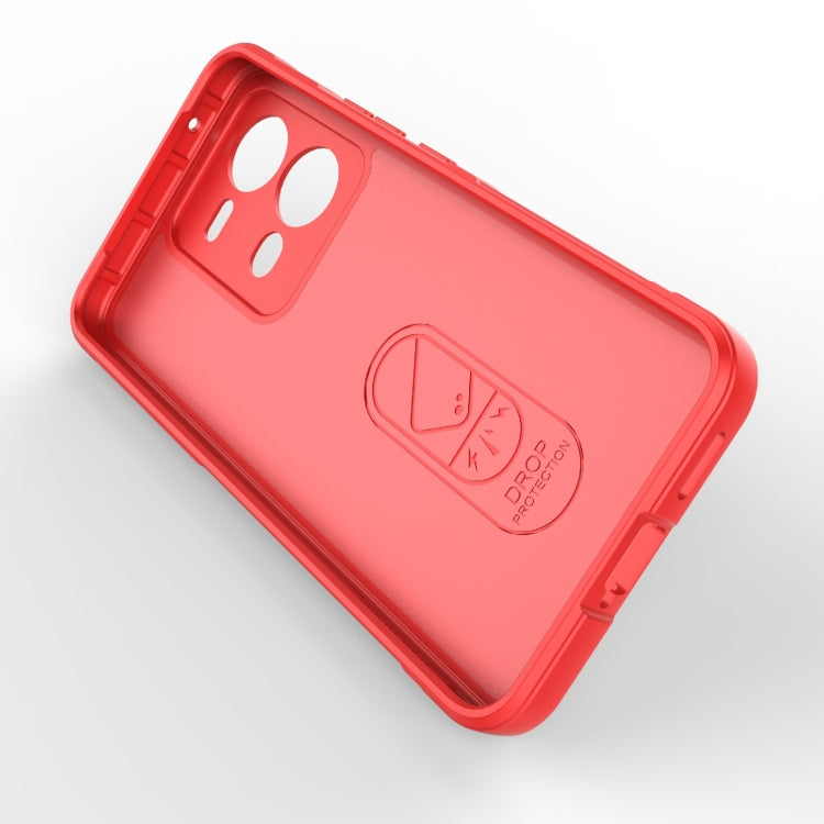 For vivo V25 5G Global Magic Shield TPU + Flannel Phone Case(Dark Green) - vivo Cases by buy2fix | Online Shopping UK | buy2fix