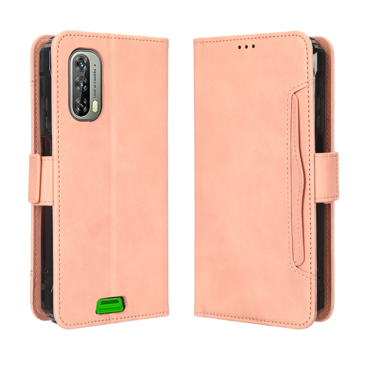 For Blackview BV7100 Skin Feel Calf Texture Card Slots Leather Phone Case(Pink) - More Brand by buy2fix | Online Shopping UK | buy2fix