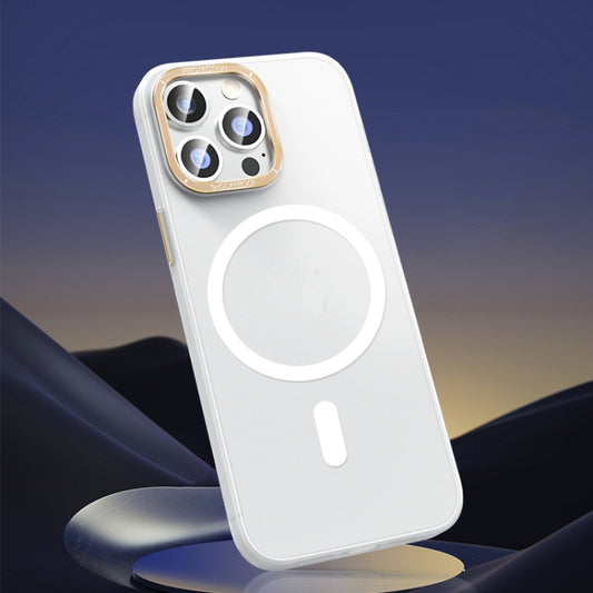 For iPhone 13 Pro Max Magsafe Magnetic Crystal Frosted Series Phone Case(Translucent White) - iPhone 13 Pro Max Cases by buy2fix | Online Shopping UK | buy2fix