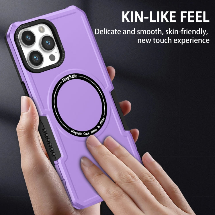 For iPhone 12 Pro MagSafe Shockproof Armor Phone Case(Purple) - iPhone 12 / 12 Pro Cases by buy2fix | Online Shopping UK | buy2fix