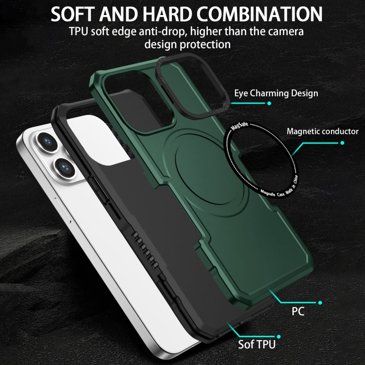 For iPhone 11 MagSafe Shockproof Armor Phone Case(Dark Green) - iPhone 11 Cases by buy2fix | Online Shopping UK | buy2fix