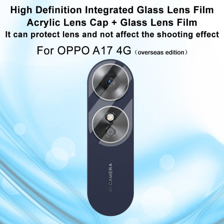 For OPPO A17 4G Global imak Integrated Rear Camera Lens Tempered Glass Film - For OPPO by imak | Online Shopping UK | buy2fix