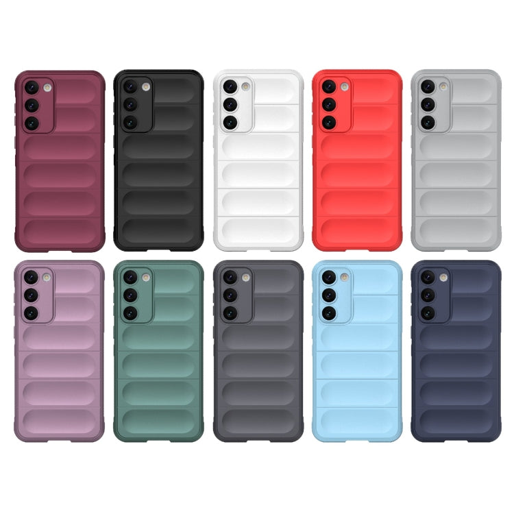 For Samsung Galaxy S23+ 5G Magic Shield TPU + Flannel Phone Case(Black) - Galaxy S23+ 5G Cases by buy2fix | Online Shopping UK | buy2fix