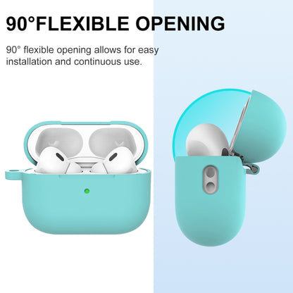 For AirPods Pro 2 Thickened One-piece Shockproof Earphone Case(Gem Green) - For AirPods Pro 2 by buy2fix | Online Shopping UK | buy2fix