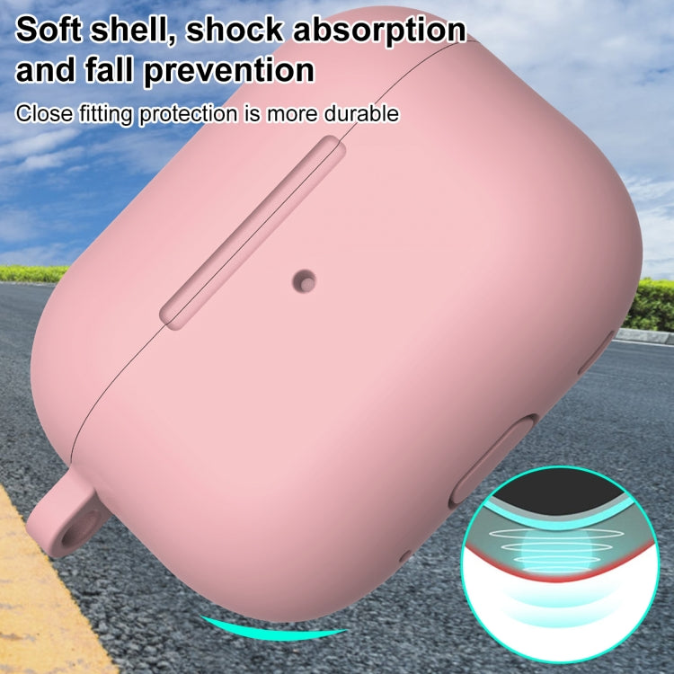 For AirPods Pro 2 Thickened One-piece Shockproof Earphone Case(Light Pink) - For AirPods Pro 2 by buy2fix | Online Shopping UK | buy2fix