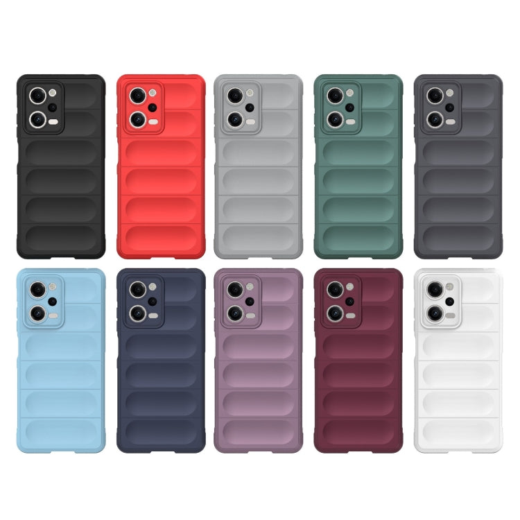 For Xiaomi Redmi Note 12 Pro 5G China / Note 12 Pro 5G Speed  Magic Shield TPU + Flannel Phone Case(Red) - Note 12 Pro Cases by buy2fix | Online Shopping UK | buy2fix