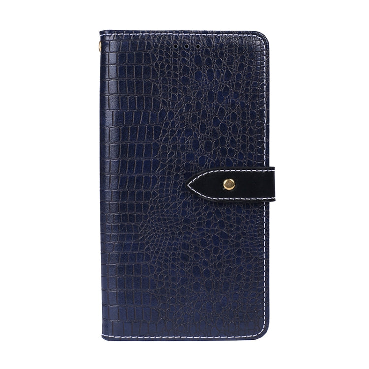 For Blackview BV9800 Pro idewei Crocodile Texture Horizontal Flip Leather Case with Holder & Card Slots & Wallet(Dark Blue) - More Brand by idewei | Online Shopping UK | buy2fix