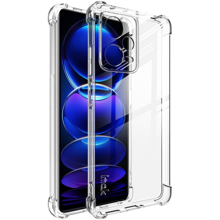 For Xiaomi Redmi Note 12 Pro 5G China/Indian imak Shockproof Airbag TPU Phone Case(Transparent) - Xiaomi Cases by imak | Online Shopping UK | buy2fix