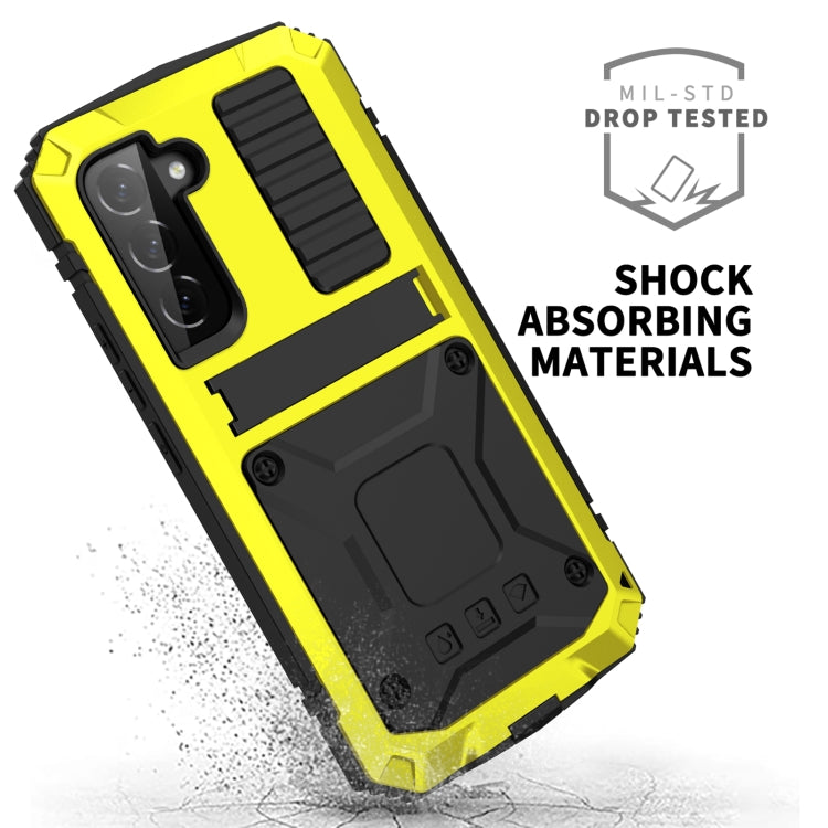 For Samsung Galaxy S23 5G R-JUST Life Waterproof Dustproof Shockproof Phone Case(Yellow) - Galaxy S23 5G Cases by R-JUST | Online Shopping UK | buy2fix