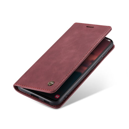 For Samsung Galaxy S23+ 5G CaseMe 013 Multifunctional Horizontal Flip Leather Phone Case(Wine Red) - Galaxy S23+ 5G Cases by CaseMe | Online Shopping UK | buy2fix