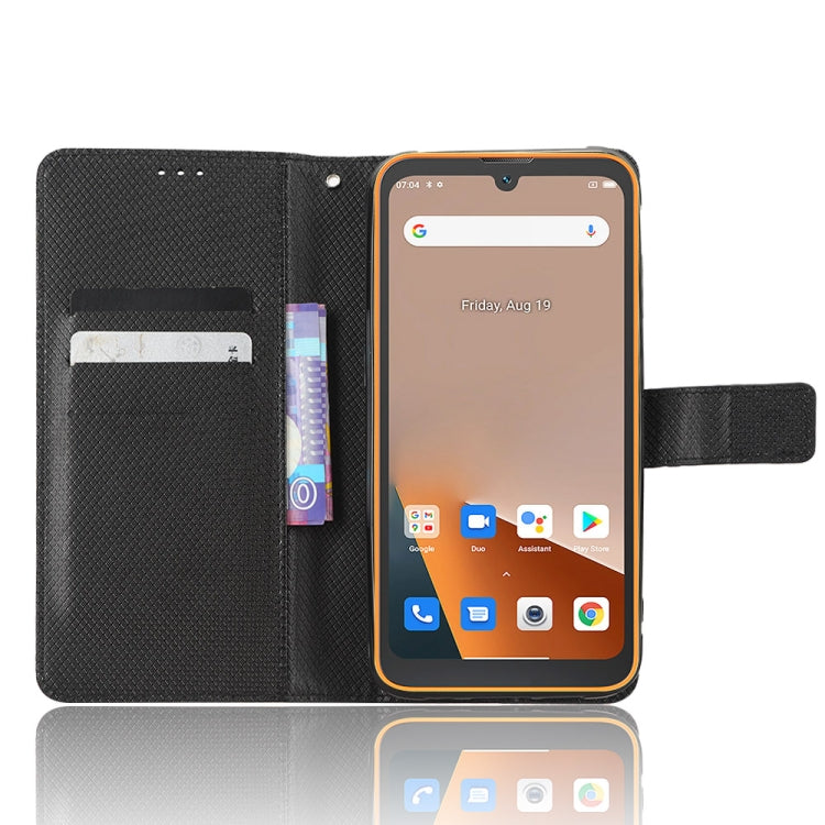 For Blackview BV5200 Diamond Texture Leather Phone Case(Black) - More Brand by buy2fix | Online Shopping UK | buy2fix