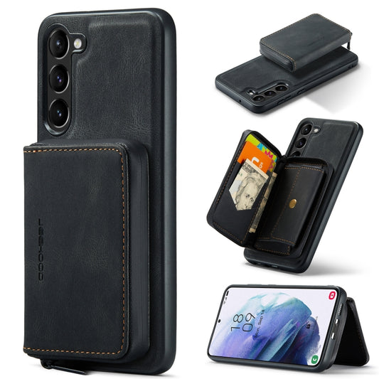 For Samsung Galaxy S23+ 5G JEEHOOD Magnetic Zipper Wallet Leather Phone Case(Black) - Galaxy S23+ 5G Cases by JEEHOOD | Online Shopping UK | buy2fix