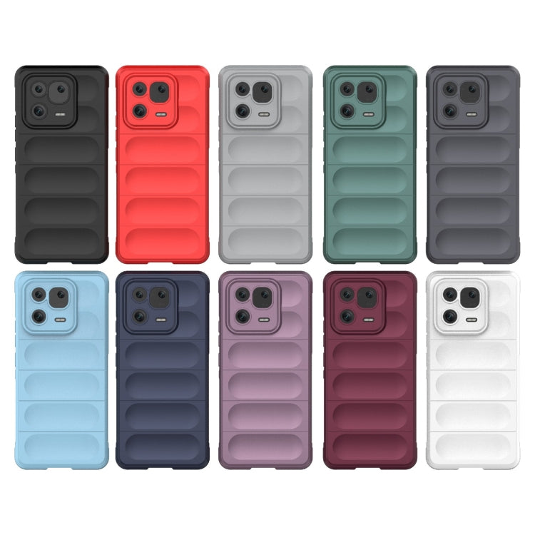 For Xiaomi 13 Pro 5G Magic Shield TPU + Flannel Phone Case(White) - 13 Pro Cases by buy2fix | Online Shopping UK | buy2fix