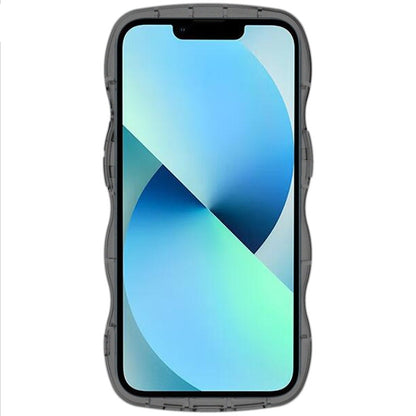 For iPhone 14 Plus IMAK UX-8 Series Transparent Shockproof TPU Phone Case(Transparent Black) - iPhone 14 Plus Cases by imak | Online Shopping UK | buy2fix