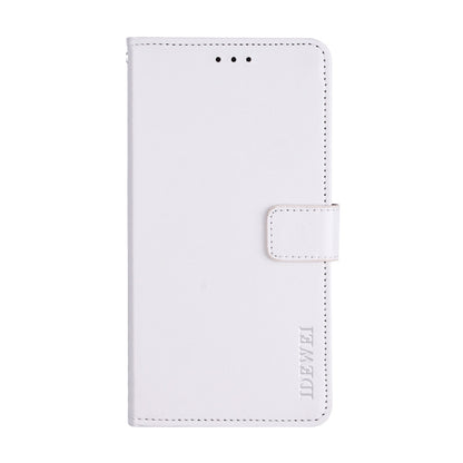 For Blackview BV6100 idewei Crazy Horse Texture Horizontal Flip Leather Case with Holder & Card Slots & Wallet(White) - More Brand by idewei | Online Shopping UK | buy2fix