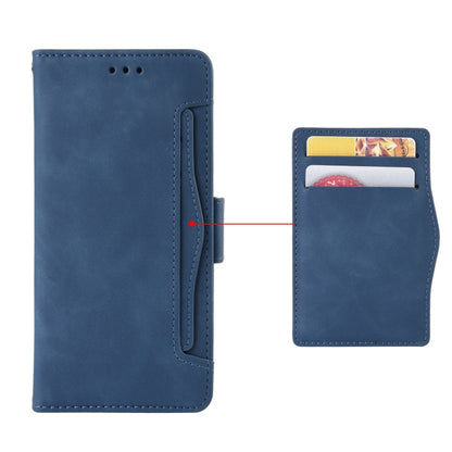 For Blackview A52 Skin Feel Calf Texture Card Slots Leather Phone Case(Blue) - More Brand by buy2fix | Online Shopping UK | buy2fix