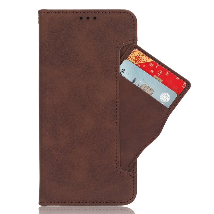 For Blackview A52 Skin Feel Calf Texture Card Slots Leather Phone Case(Brown) - More Brand by buy2fix | Online Shopping UK | buy2fix