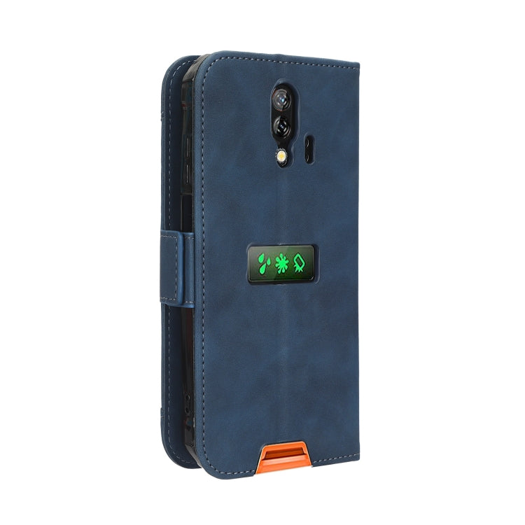 For Blackview BV7200 Skin Feel Calf Texture Card Slots Leather Phone Case(Blue) - More Brand by buy2fix | Online Shopping UK | buy2fix