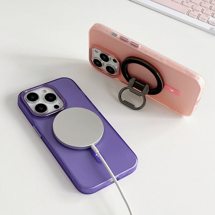 For iPhone 13 Pro Colorful Series TPU+PC Magsafe Magnetic Phone Case(Purple) - iPhone 13 Pro Cases by buy2fix | Online Shopping UK | buy2fix