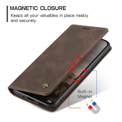 For Xiaomi 13 CaseMe 013 Multifunctional Horizontal Flip Leather Phone Case(Coffee) - Xiaomi Cases by CaseMe | Online Shopping UK | buy2fix