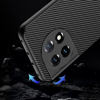 For OnePlus 11 Ultra-thin Carbon Fiber Texture Printing Phone Case(Black) - OnePlus Cases by buy2fix | Online Shopping UK | buy2fix