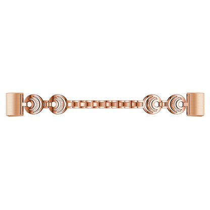 For Fitbit Charge 5 Sun Moon Star Diamond Metal Watch Band(Rose Gold) - Watch Bands by buy2fix | Online Shopping UK | buy2fix