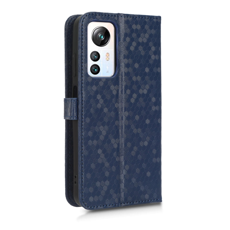 For Blackview A85 Honeycomb Dot Texture Leather Phone Case(Blue) - More Brand by buy2fix | Online Shopping UK | buy2fix